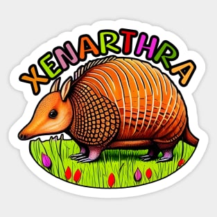 Animal Alphabet - X for Xenarthra Sticker